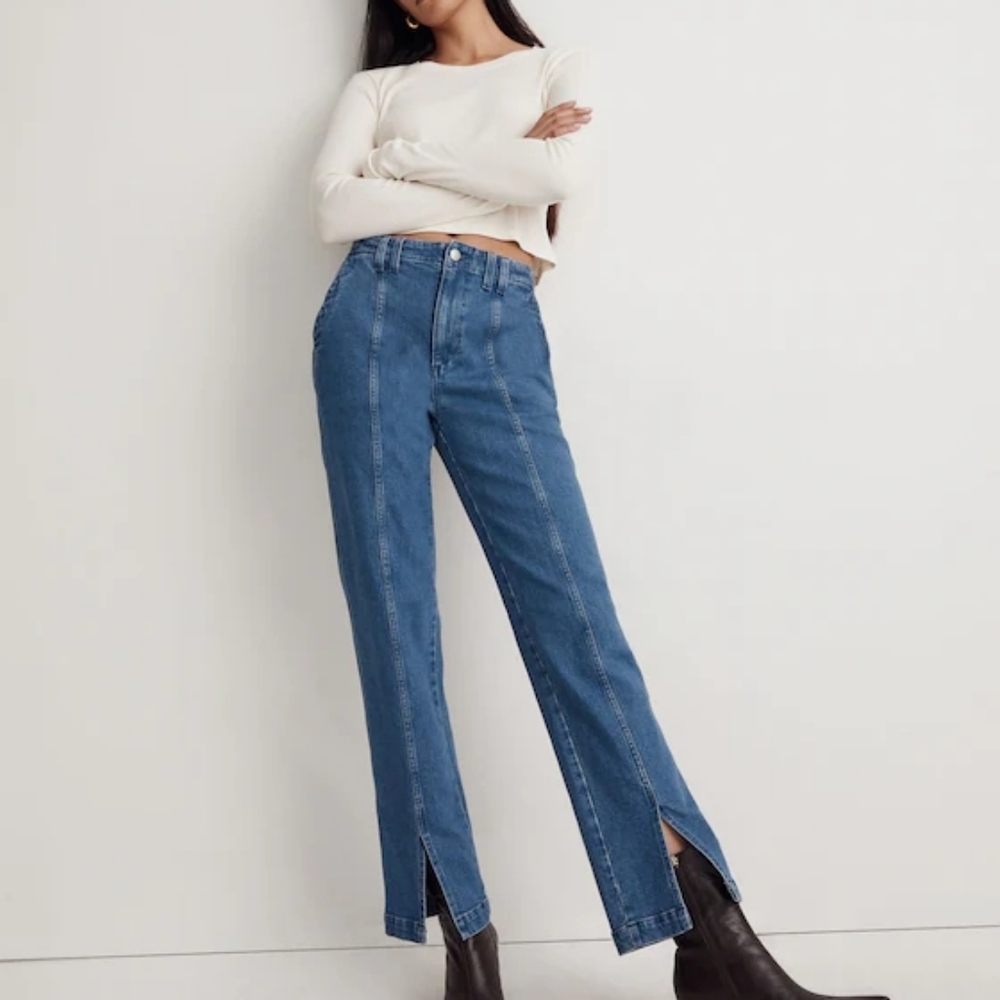 Madewell The Perfect Vintage Jean in Medium Indigo Wash: Seamed Edition Size 30